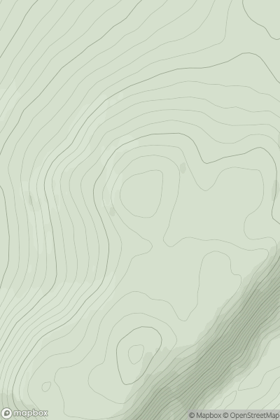 Thumbnail image for Meall Donn [Glen Albyn and the Monadh Liath] showing contour plot for surrounding peak